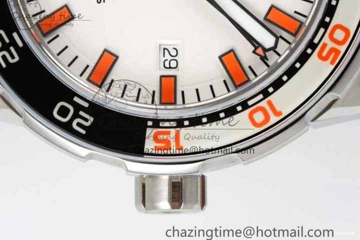 MIROTIME 0120 Aquatimer Automatic SS RSF 1:1 Best Edition White Orange Dial on Black Rubber Strap A Supportive 7069